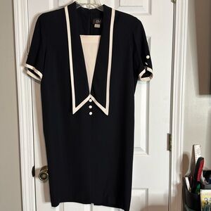 J.S.J. Petites Vintage Black Dress - Size 9/10